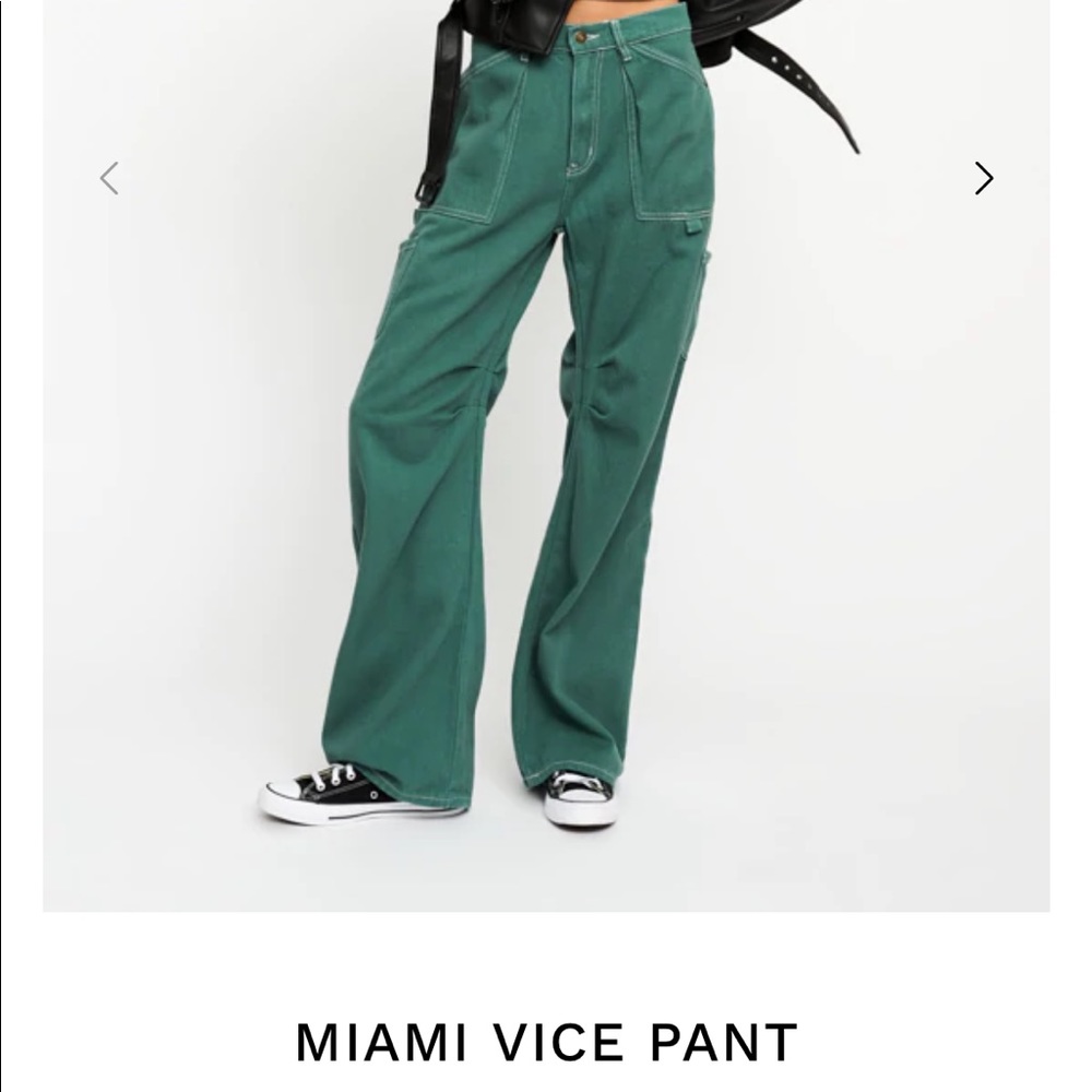 NWT Lioness Miami Vice Pants - Forest Green